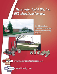 Steel fabricating, production machining and tube end forming services literature