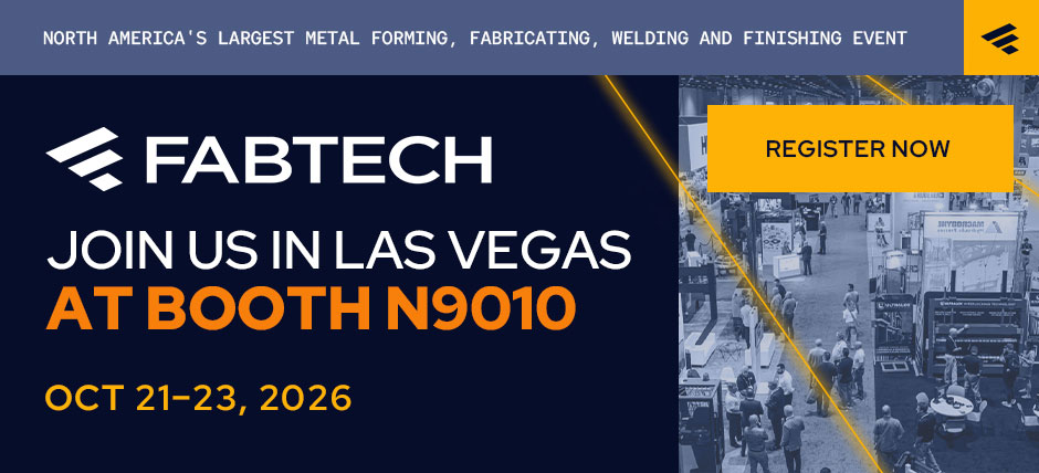 Manchester Tool & Die at FABTECH 2026 in Las Vegas, October 21–23, Booth N9010