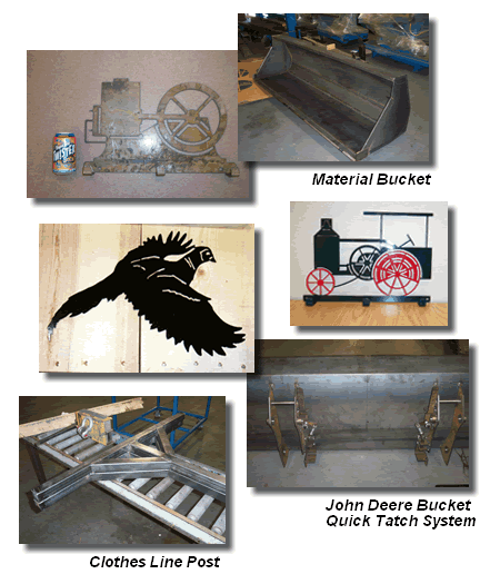 Samples of custom metal fabricating and steel fabricating services from MTD.