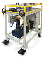 Manchester Tool and Die Model M25 tube deburring and end-finishing machine with pneumatic controls for precision chamfering and burr removal